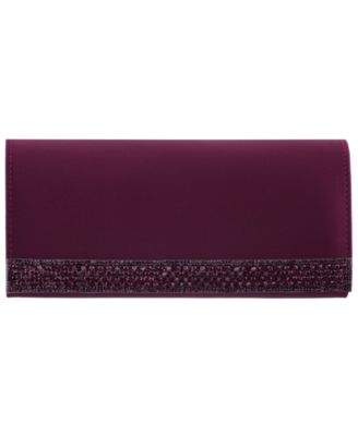 Aurella Crystal Trim Small Flap Clutch Handbag
