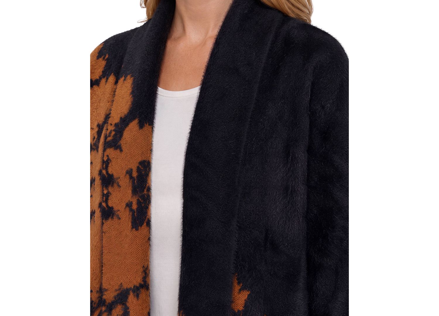 Women's Oversized Shawl-Collar Cardigan