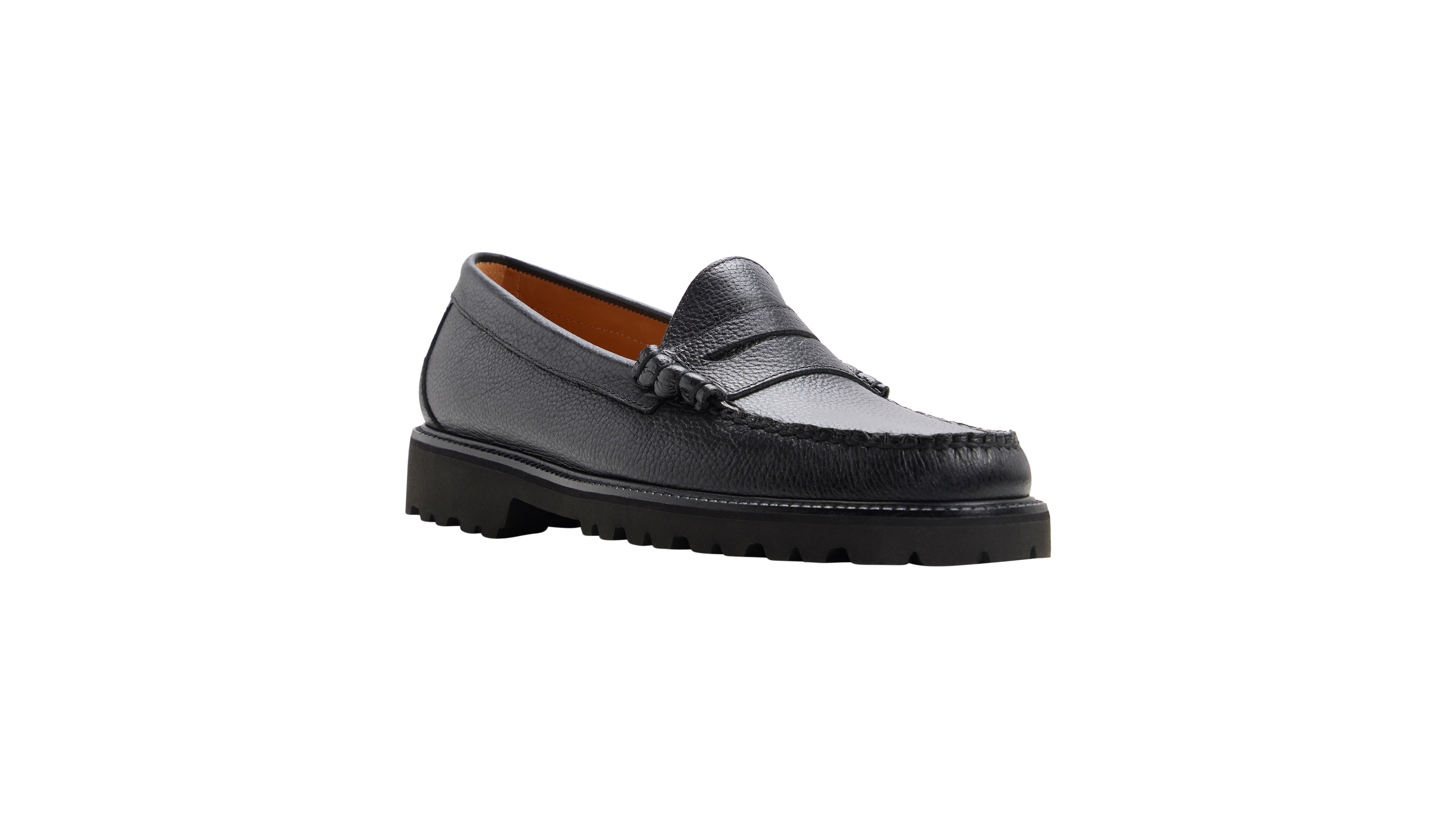 G.h.bass Larson Weejuns Round-Toe Lug-Sole Penny Loafer