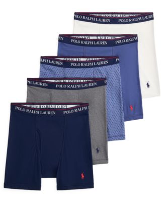 Men's Classic Fit Cotton Boxer Briefs, 5-Pack