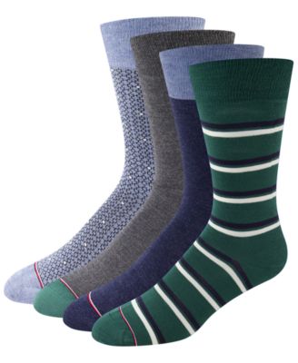 Men's Dress Crew Socks, 4-Pack