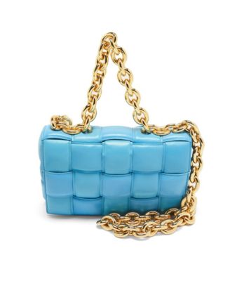 Padded Chain Cassette Leather Shoulder Bag