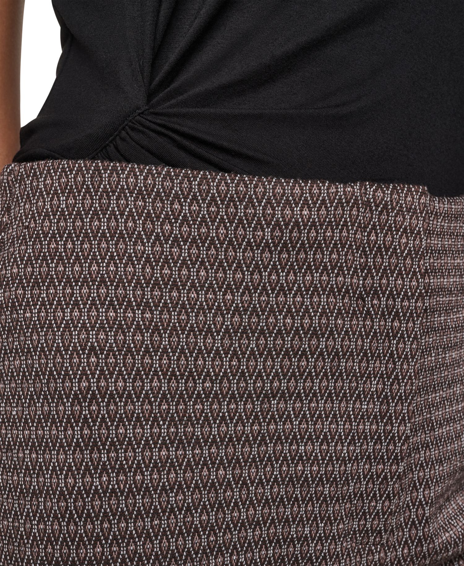 Petite Knit Diamond Jacquard Straight-Leg Pants