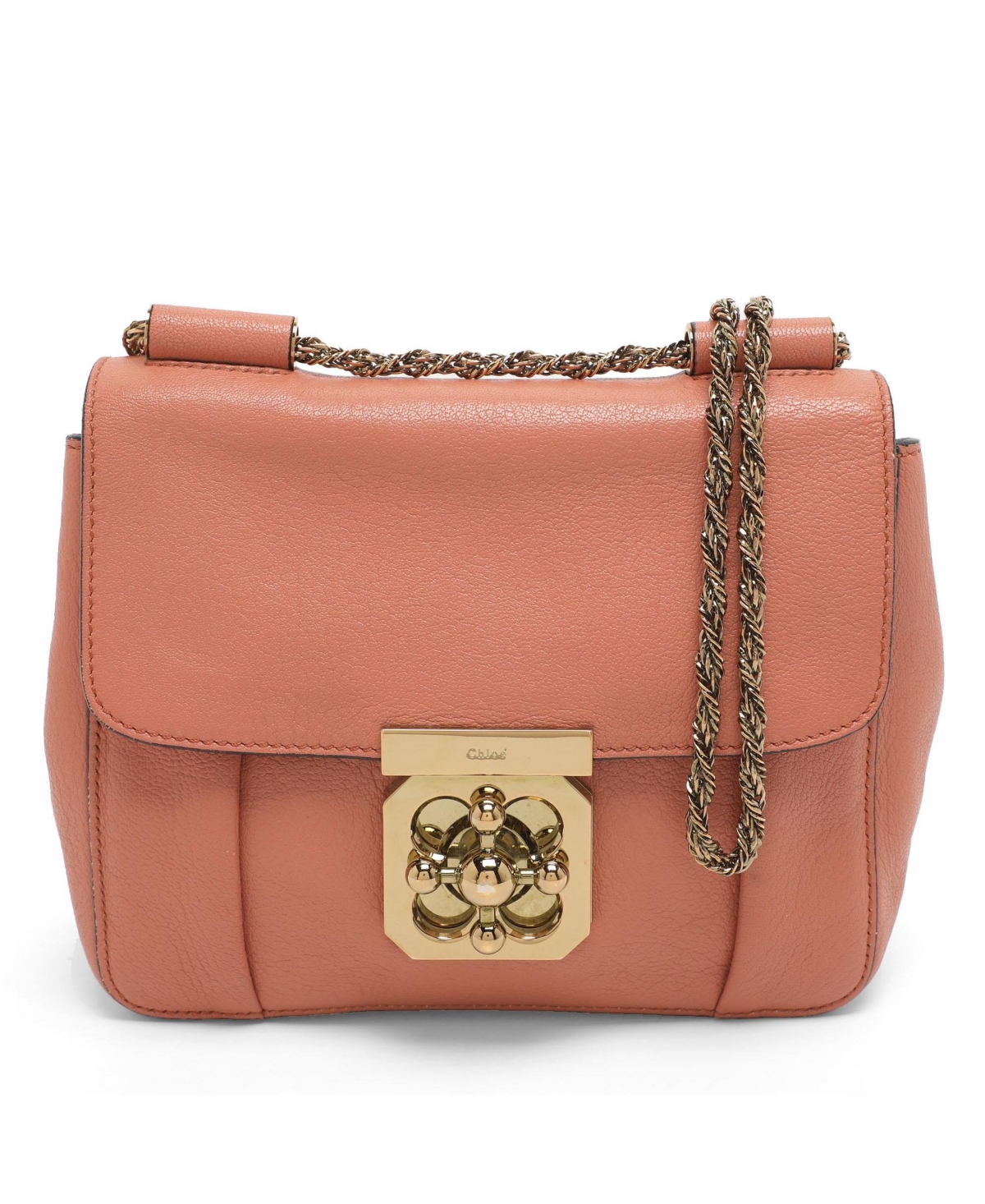 Pre-Owned Chloe women's Drew Medium Pebbled Leather Shoulder Bag