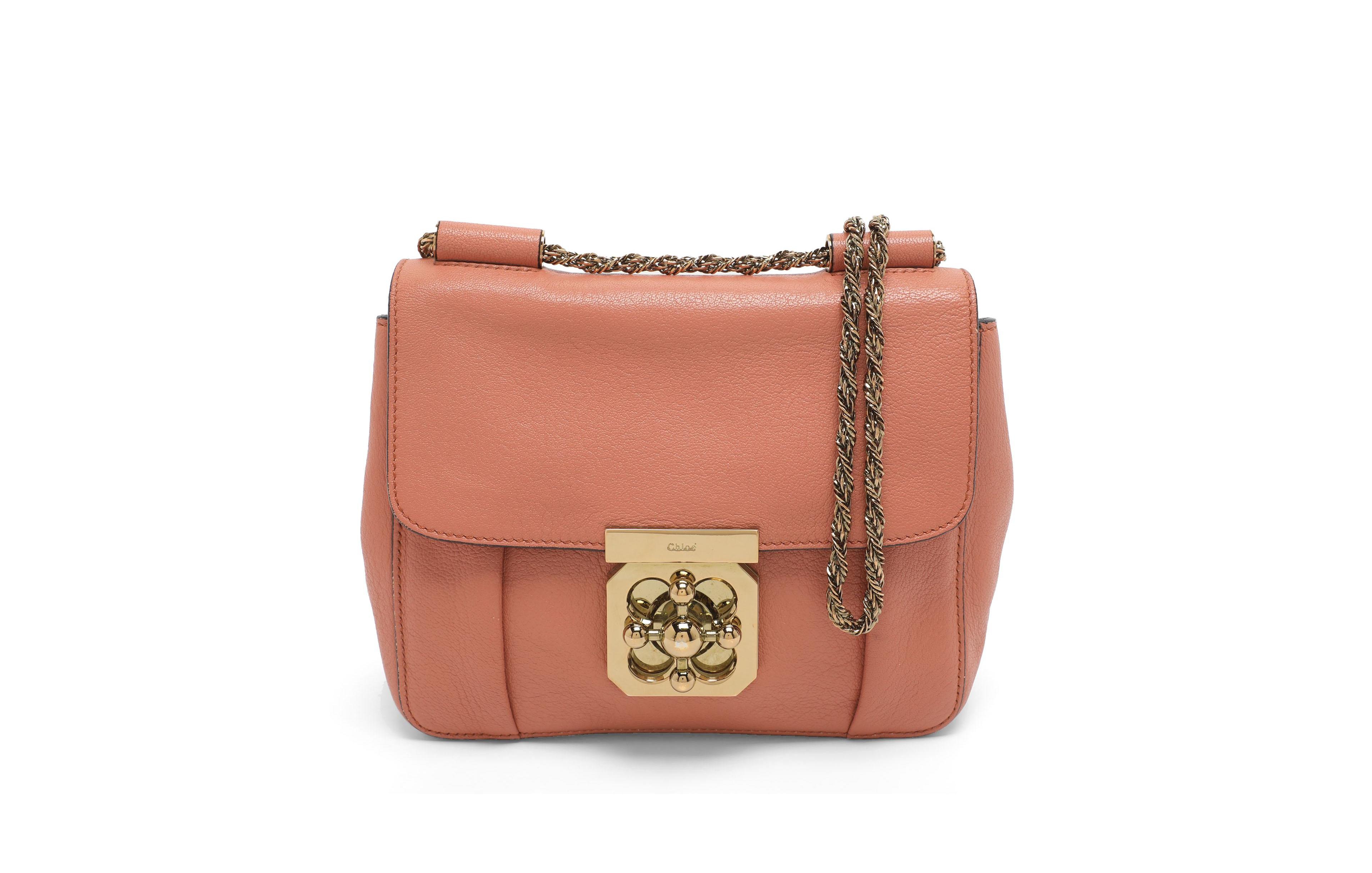 Pre-Owned Chloe women's Drew Medium Pebbled Leather Shoulder Bag