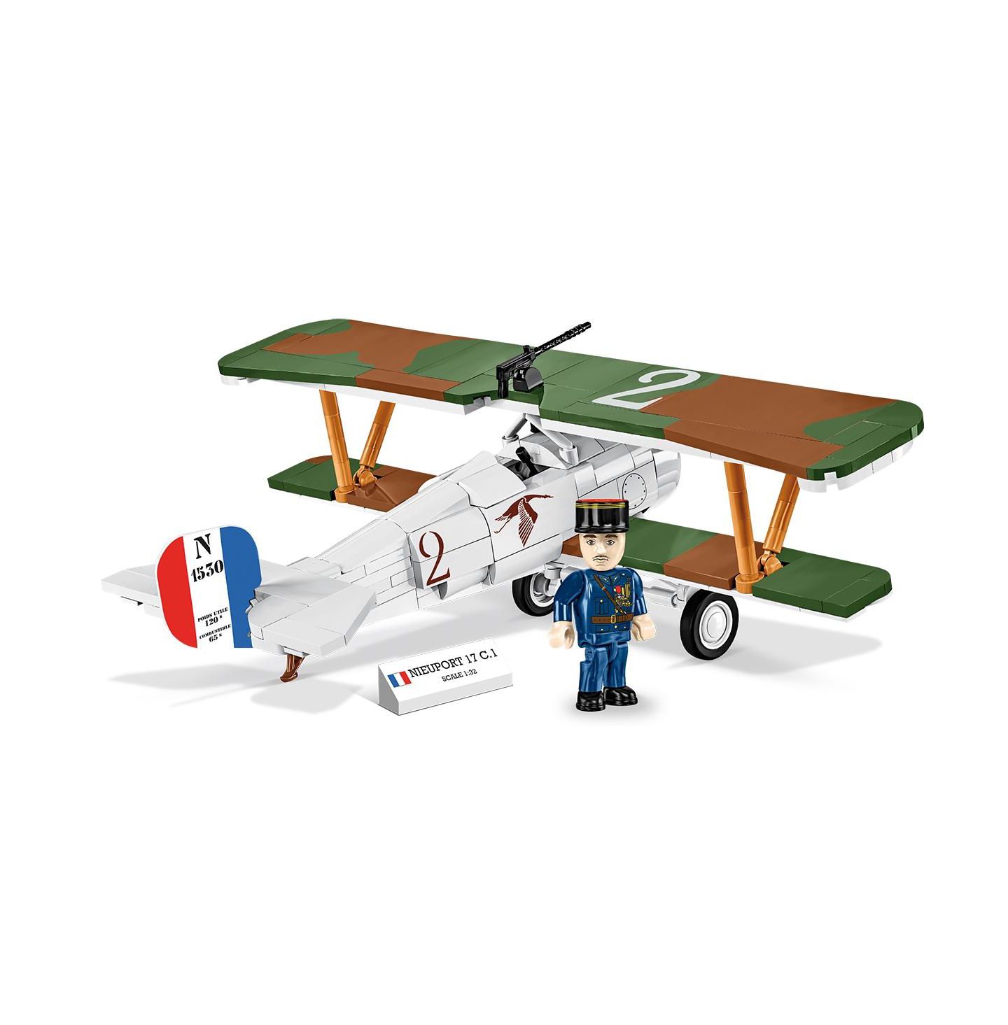 Детский конструктор COBI Historical Collection Great War Nieuport 17 C.1 277-Piece Building Set, Ages 9+ — фото 7