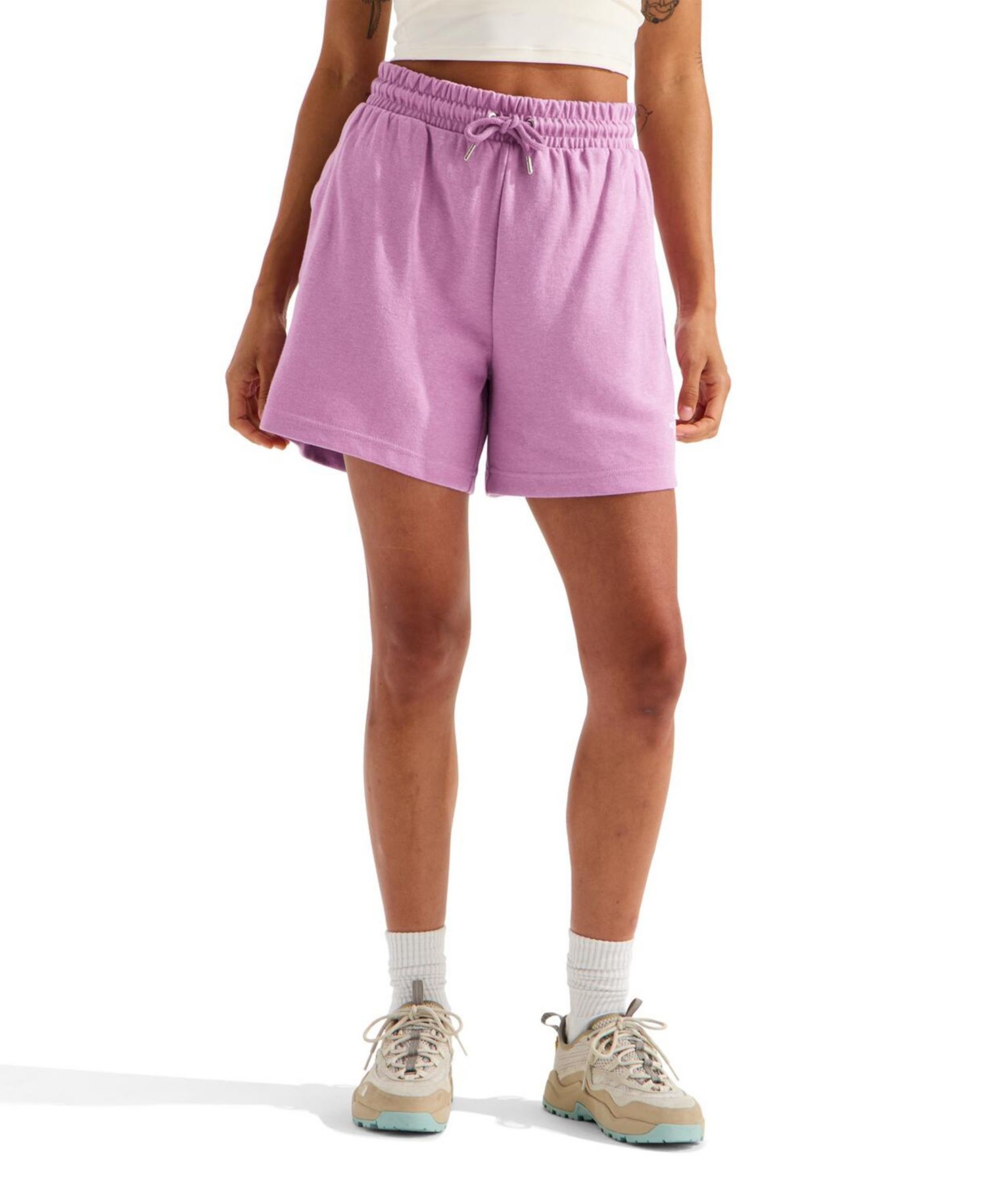 Women's Double Knit Relaxed-Fit Shorts