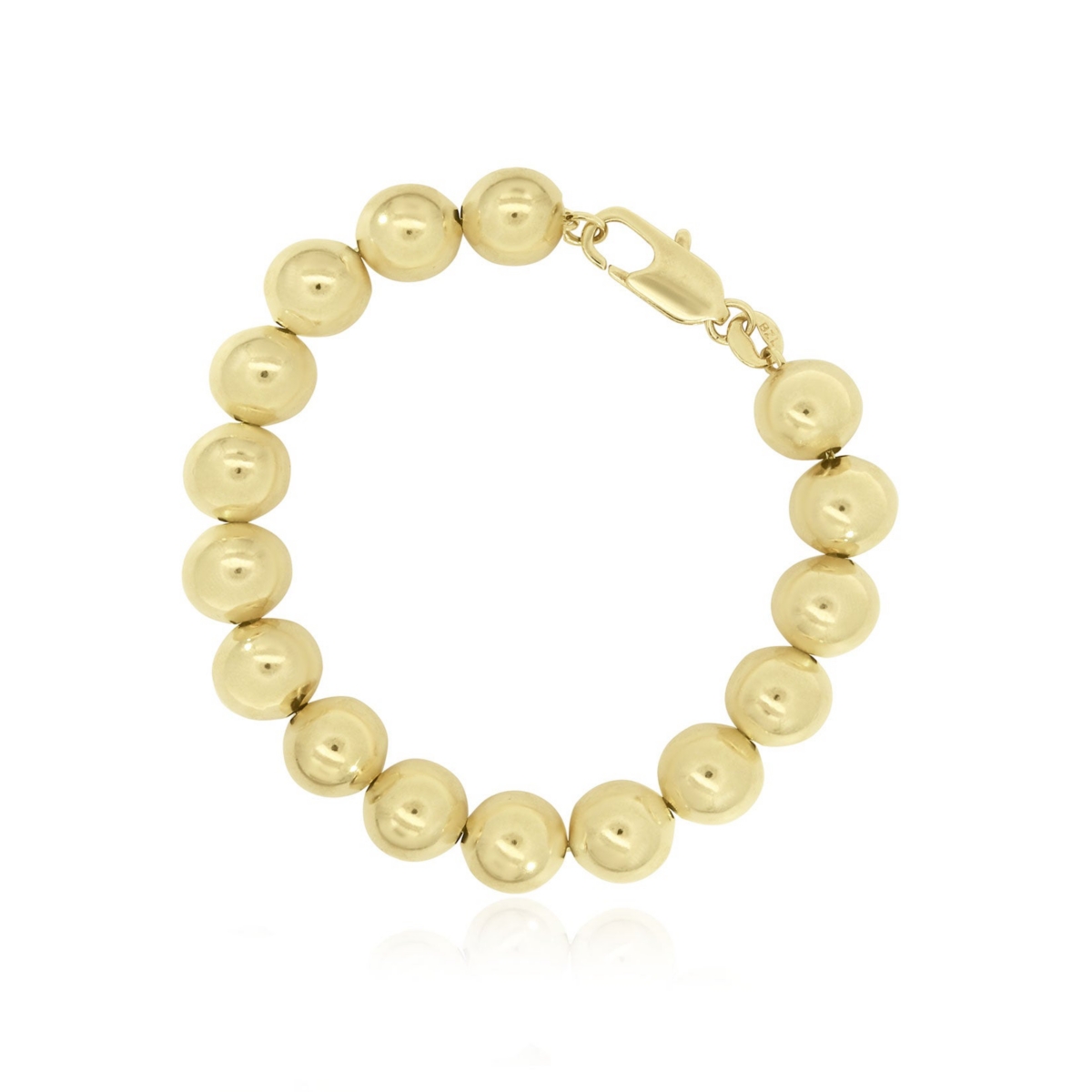The Lovery Jumbo Ball Bead Bracelet 18K Gold Filled Over Brass - Gold filled brass