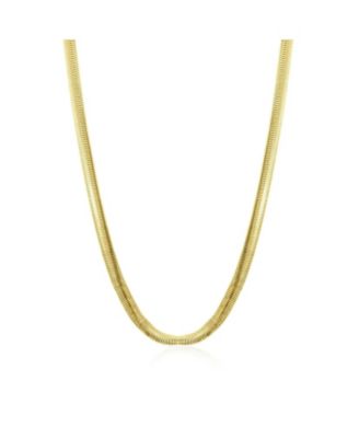 Silk Snake Necklace 18K Gold Filled Over Brass