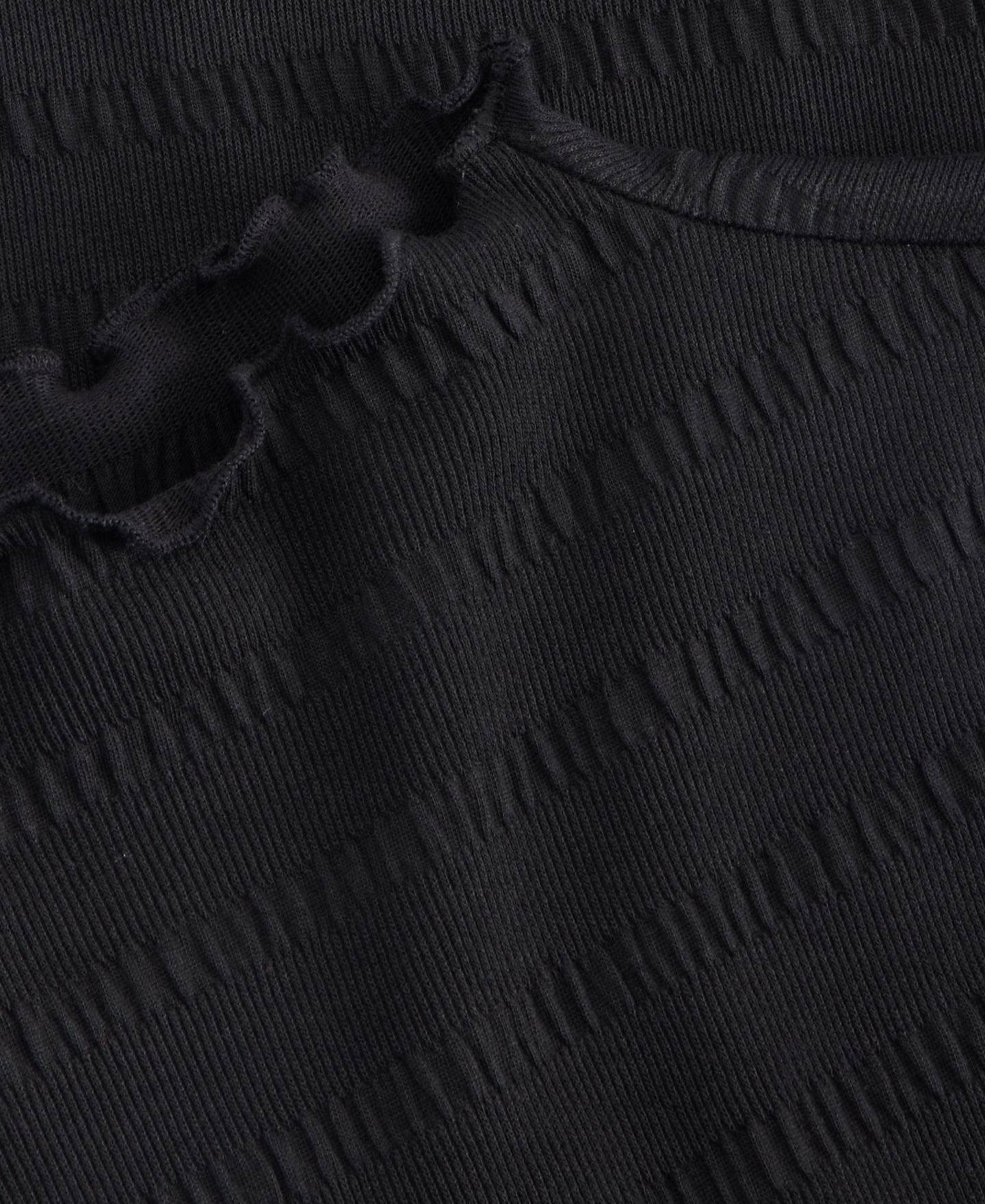 Женский топ On 34th Funnel Neck Puckered Rib, цвет: Глубокий чёрный — фото 4