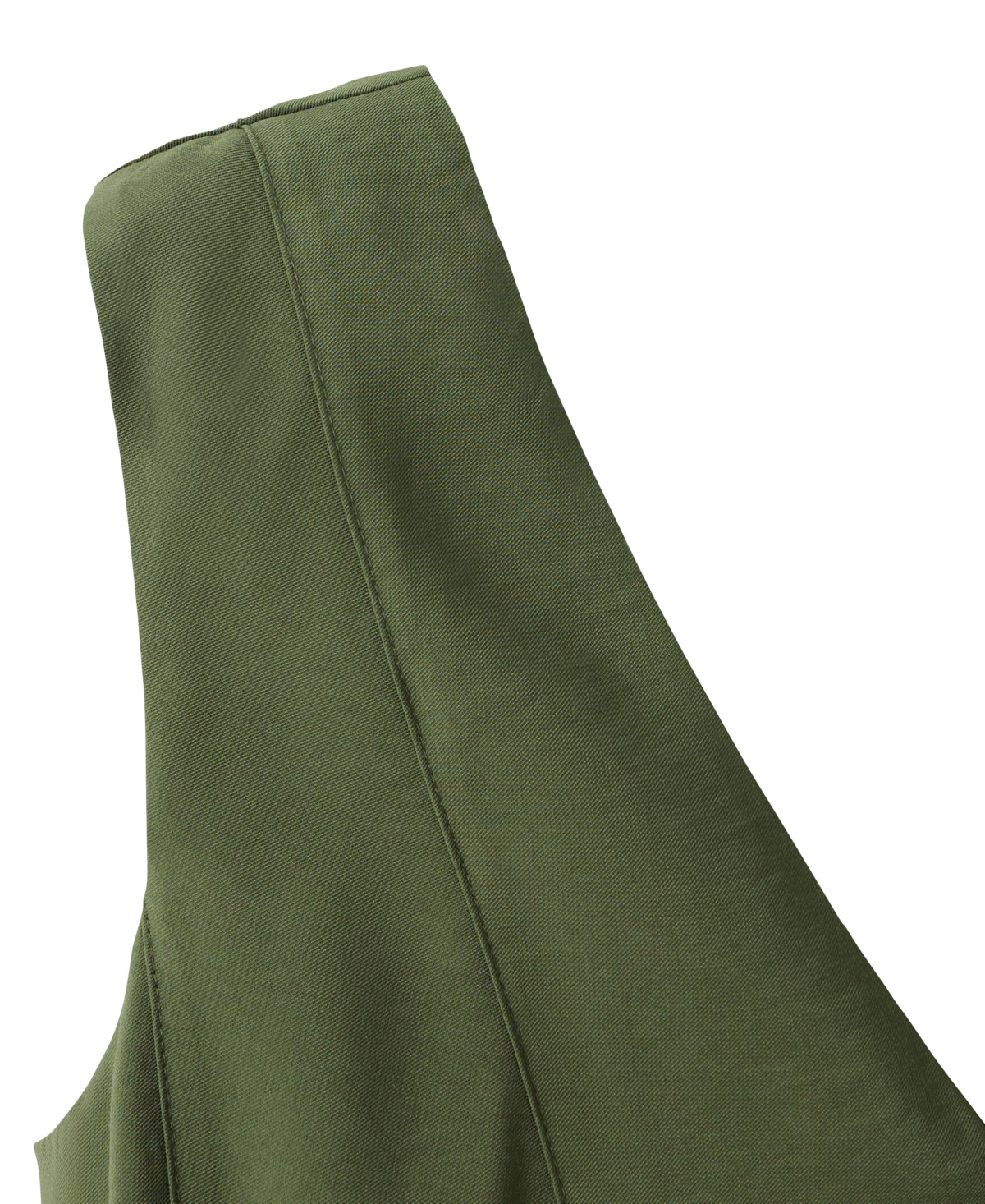 Mango Women's Sleeveless V-Neck Midi Seam-Detail Dress
