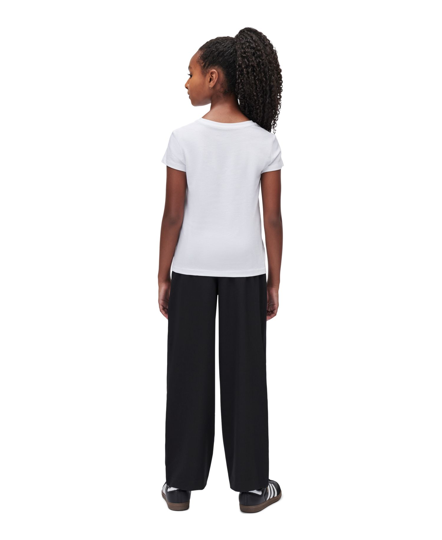 Girls' 7-16 Short-Sleeve Refined Tailored T-Shirt