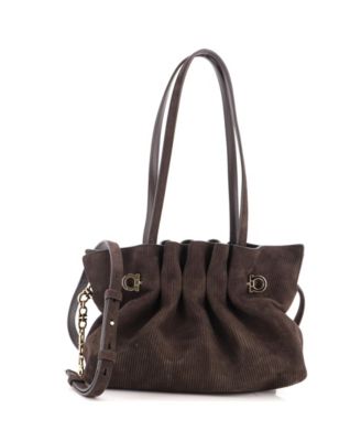 Small Piercing Shoulder Bag Suede