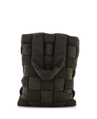 Large Padded Tote Intrecciato Nylon
