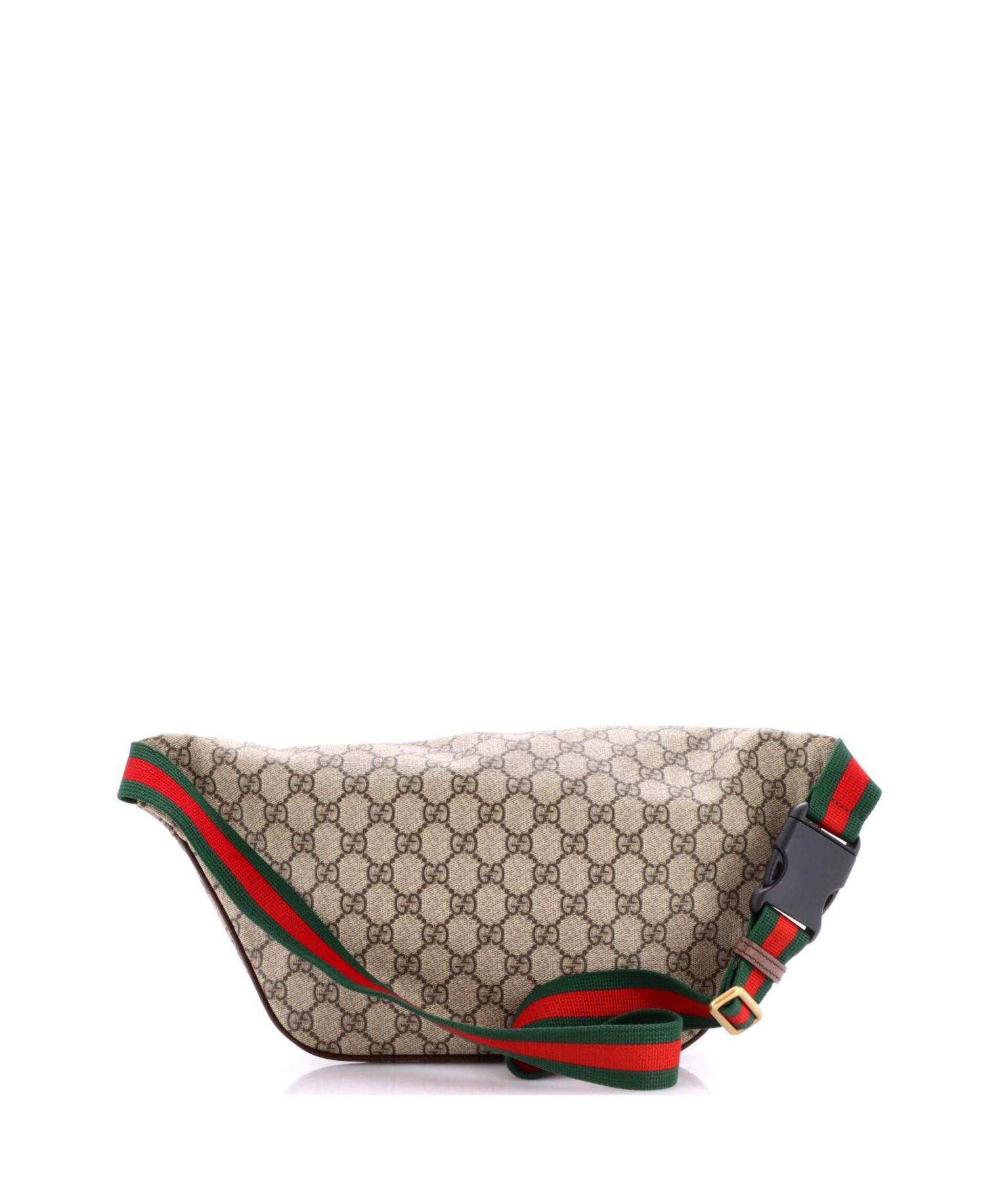 Courrier Zip Belt Bag GG Coated Canvas with Applique