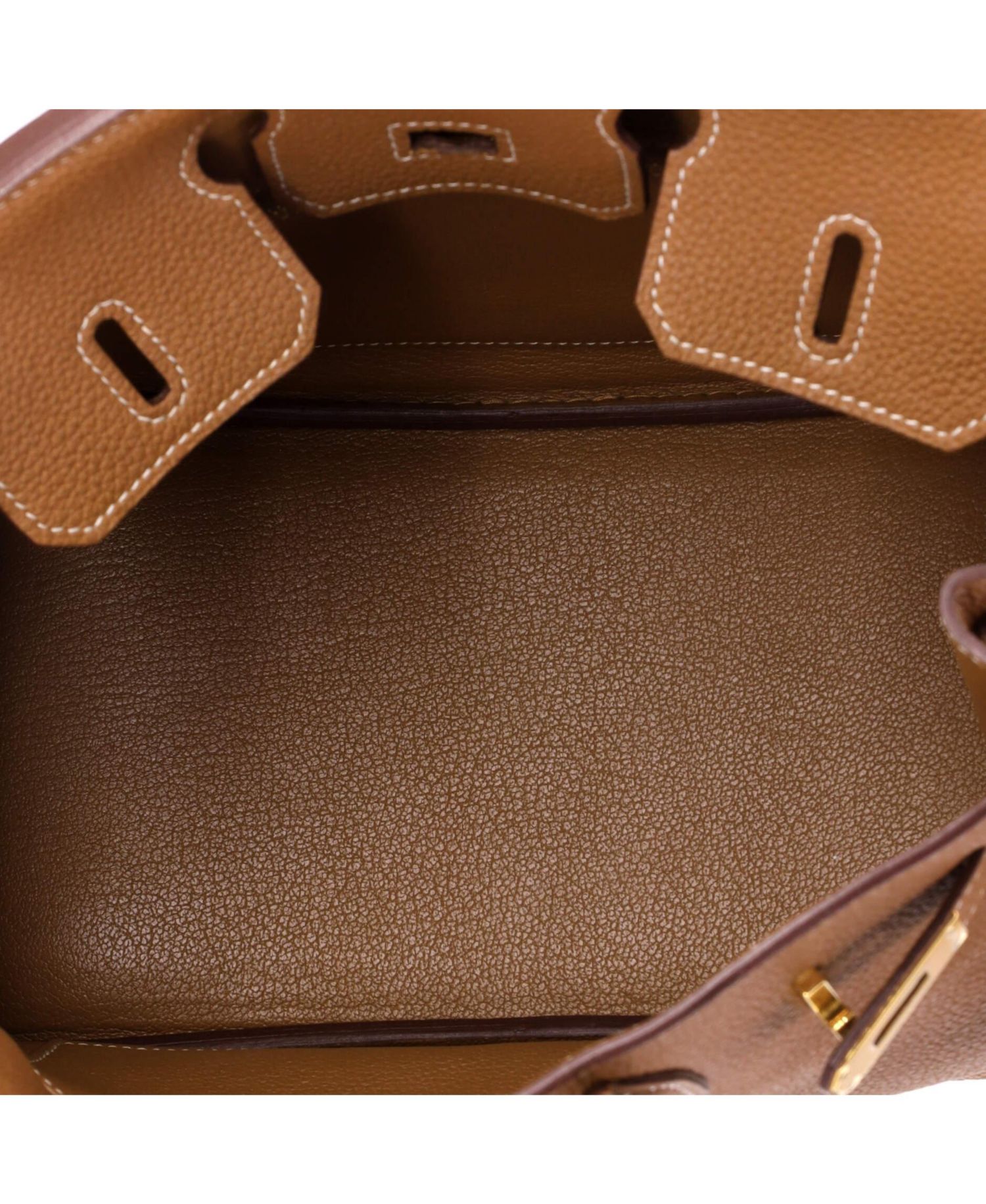 Pre-Owned Hermes Birkin 25 Handbag Brown Togo with Gold Hardware