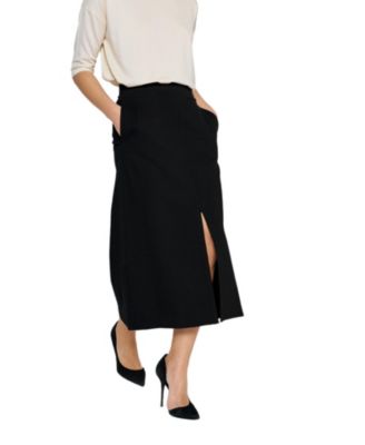 Women's Amine High-Waisted A-Line Midi Skirt