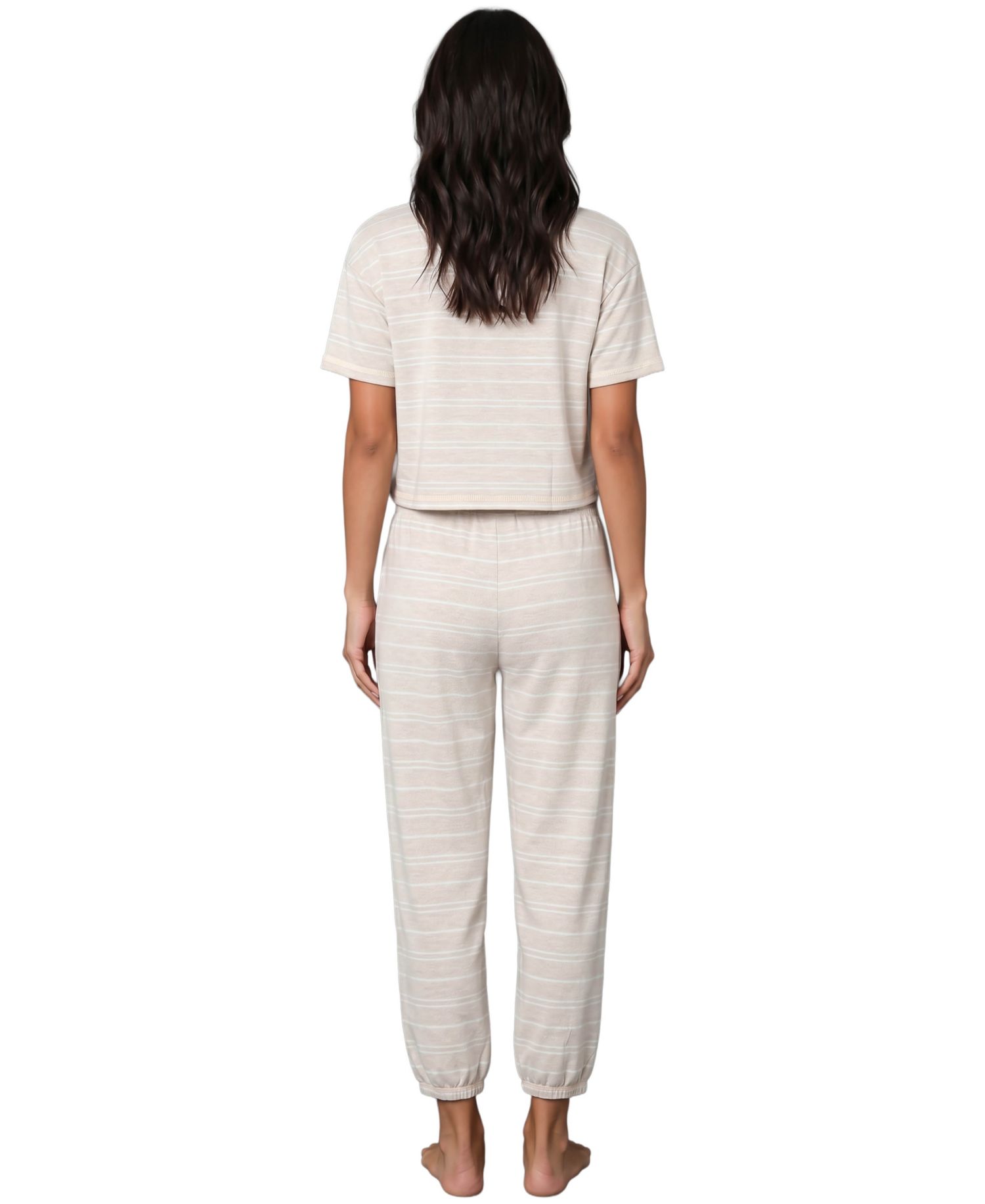 Women's Boxy Tee and Barrel Leg Pajama Set