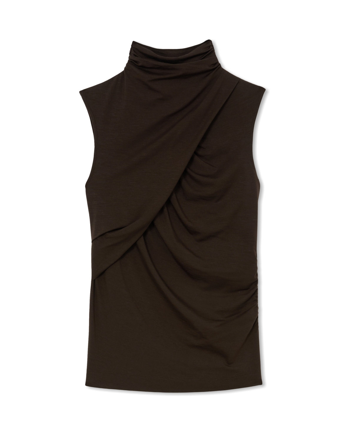 Reiss Women's Wanda Ruched High-Neck Top