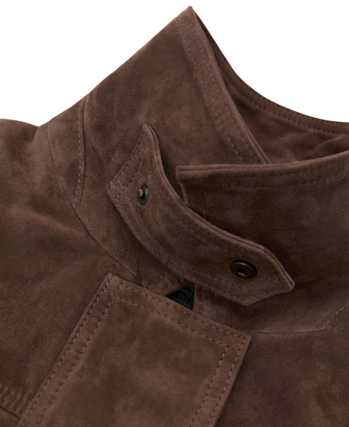 Женская куртка REISS Cooper Suede Oversized-Silhouette Relaxed-Fit, цвет: Коричневый — фото 4