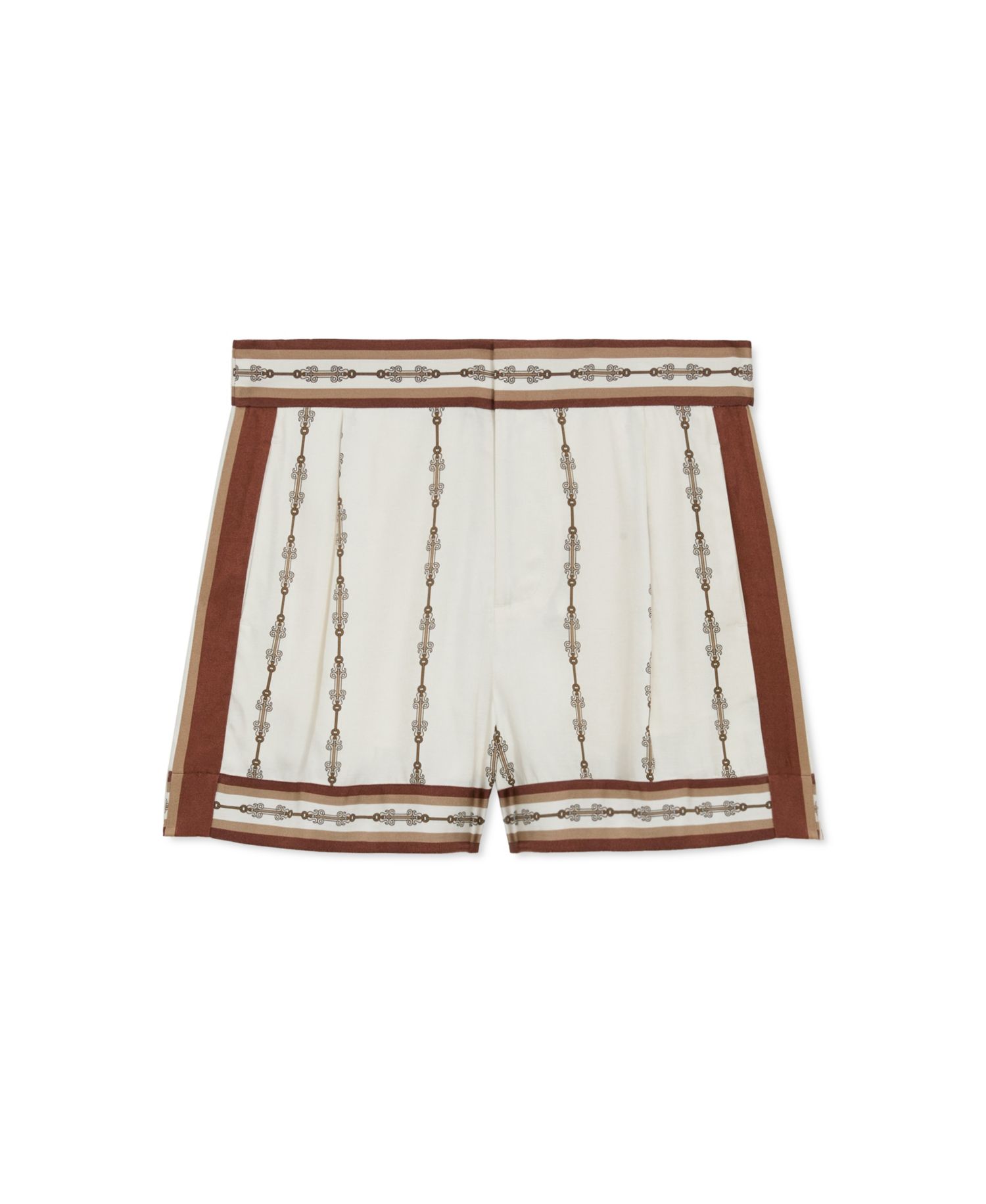 Women's Jayce Chain-Print High-Waisted Cover-Up Shorts