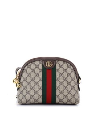 Small Ophidia Dome Shoulder Bag GG Coated Canvas