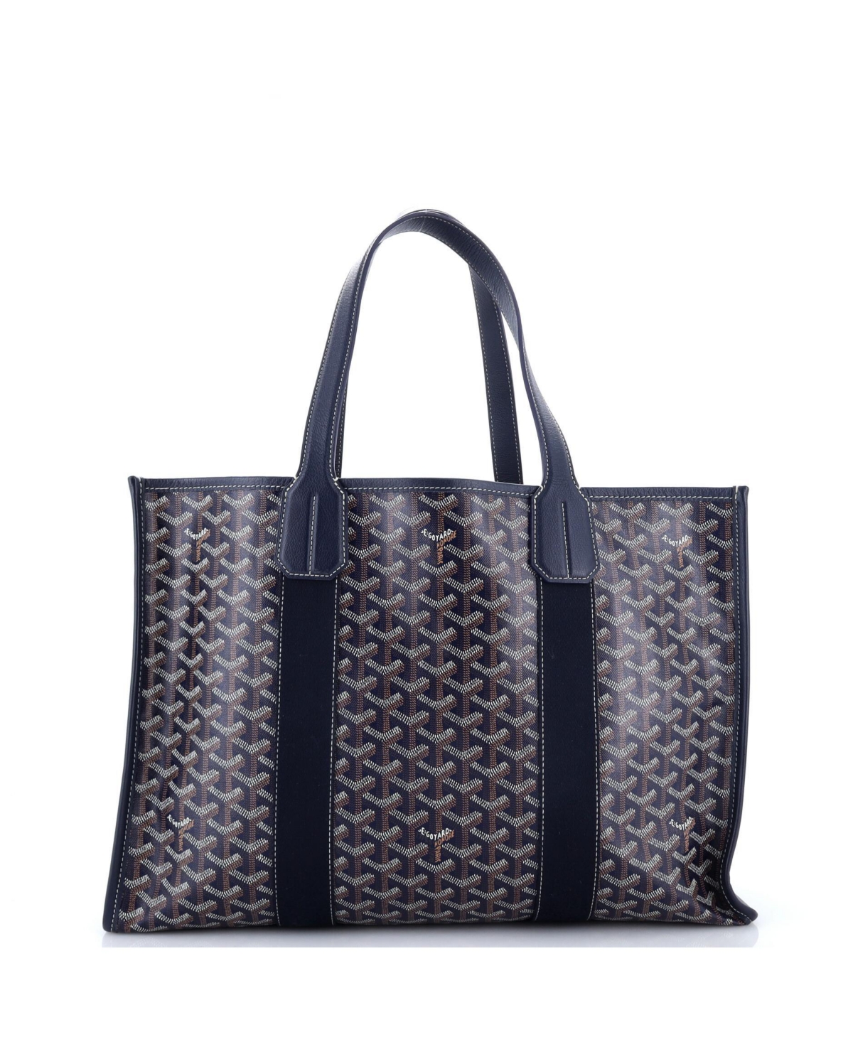 Pre-Owned Goyard Mm Villette Tote Printed Coated Canvas