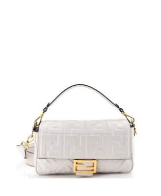 Medium Baguette NM Bag Zucca Embossed Leather