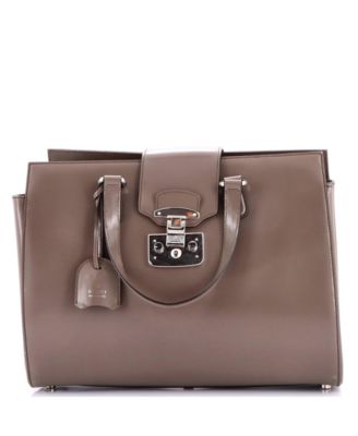 Medium Lady Lock Tote Leather