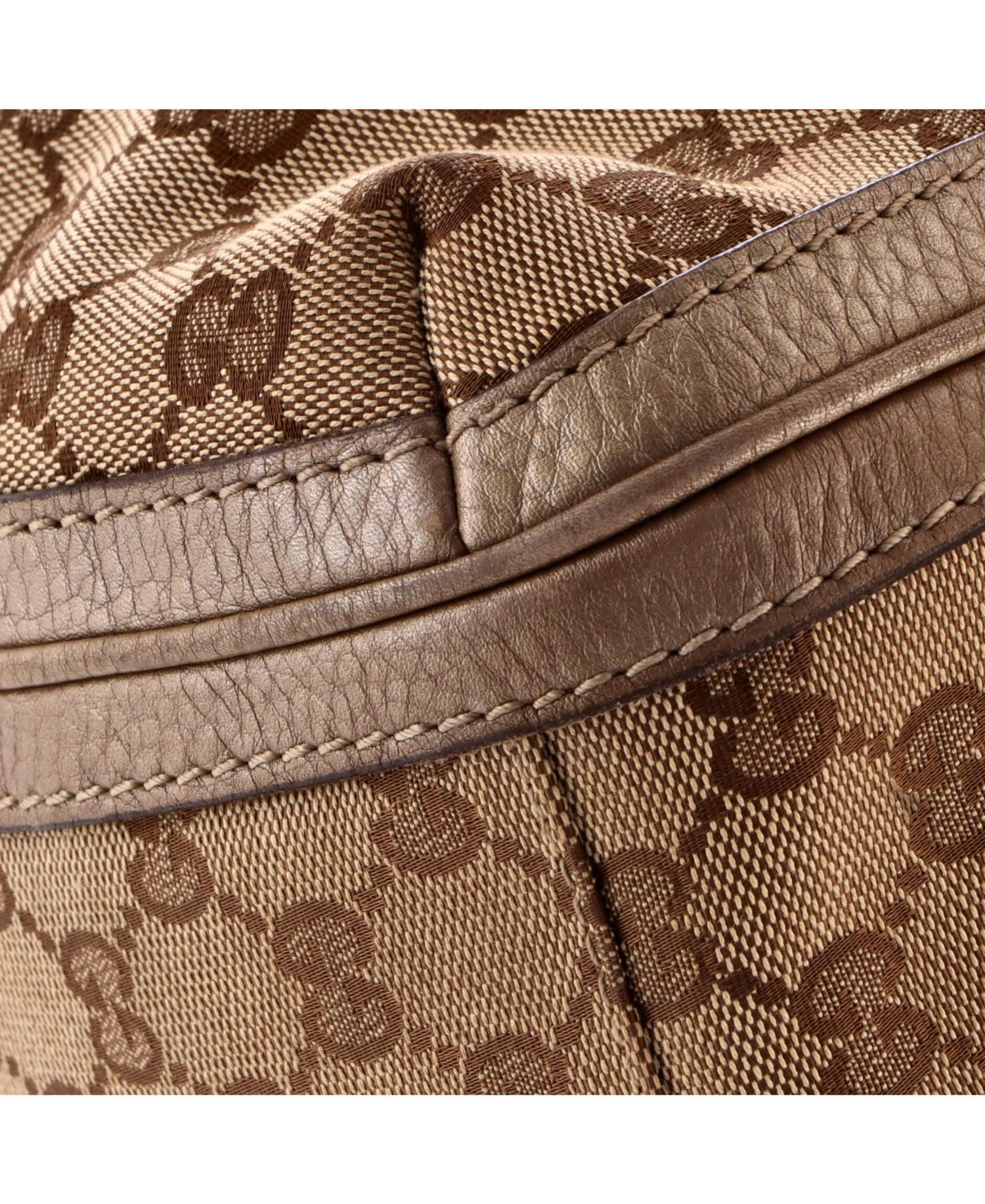 Medium Bella Flap Shoulder Bag GG Canvas with Leather