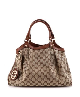 Medium Sukey Tote GG Canvas with Leather