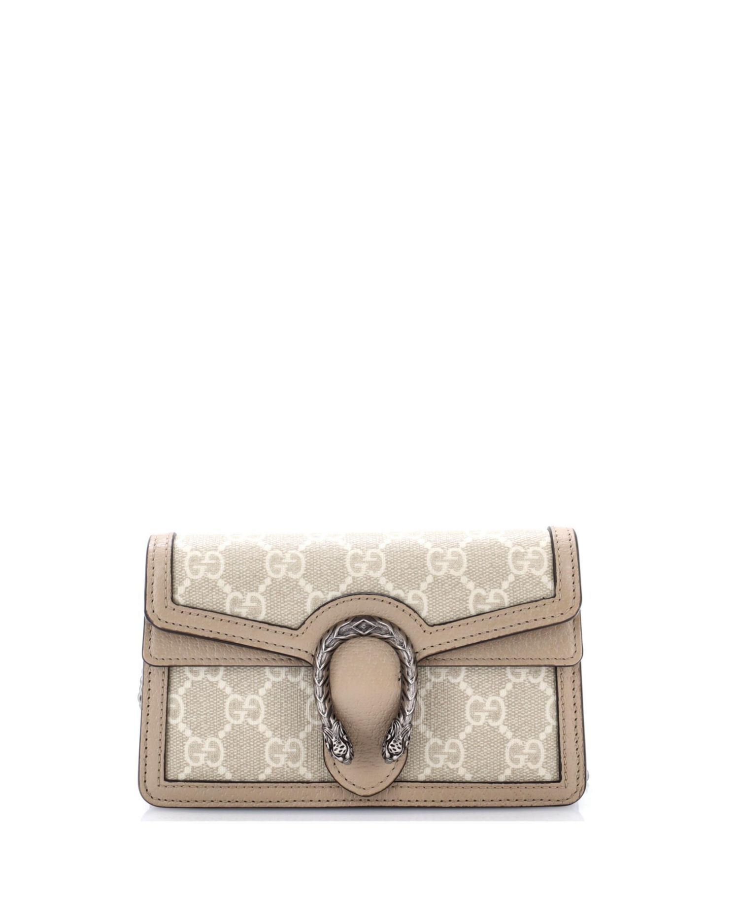 Super Mini Dionysus Bag GG Coated Canvas with Leather