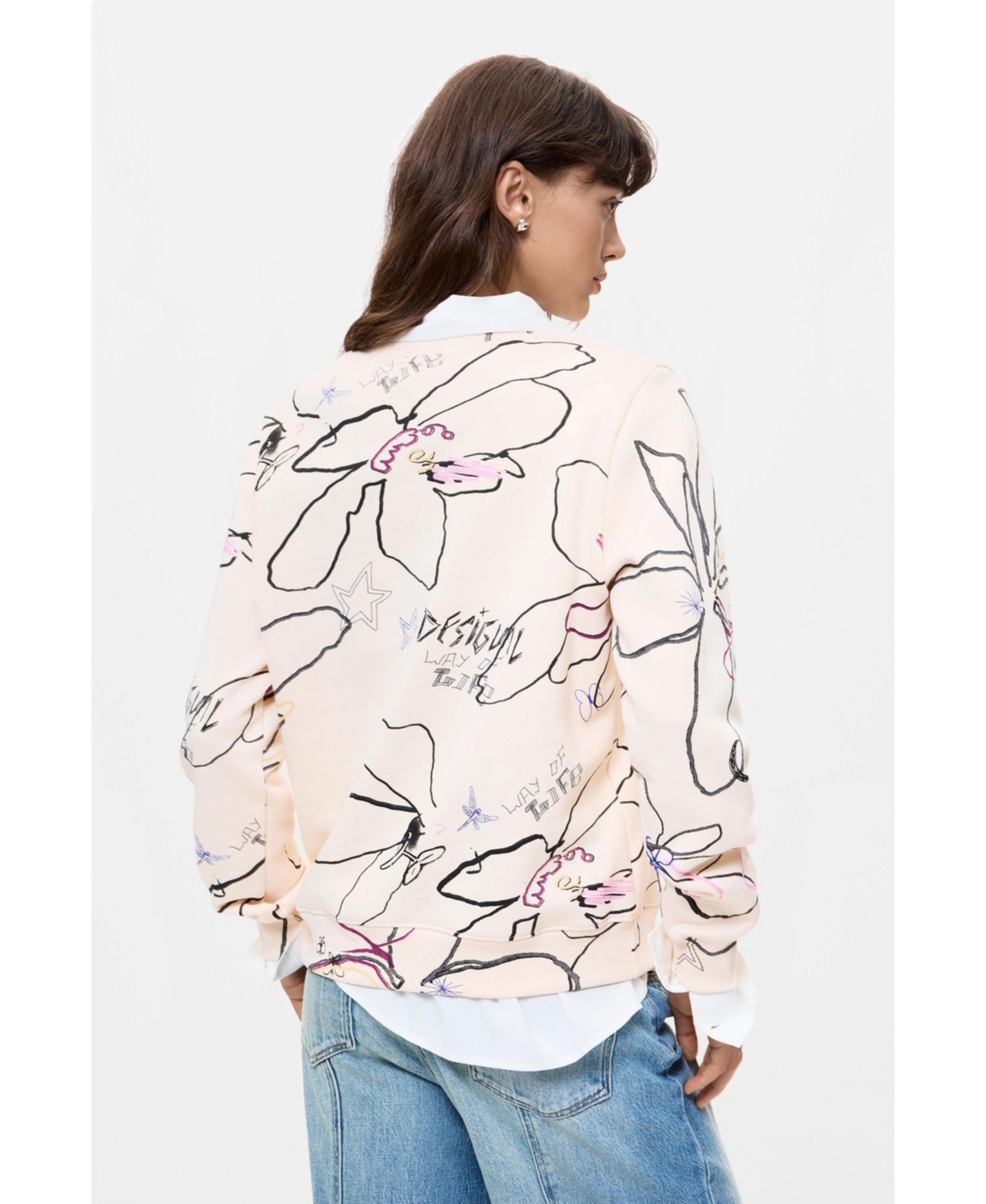 Desigual Women's Floral print sweatshirt