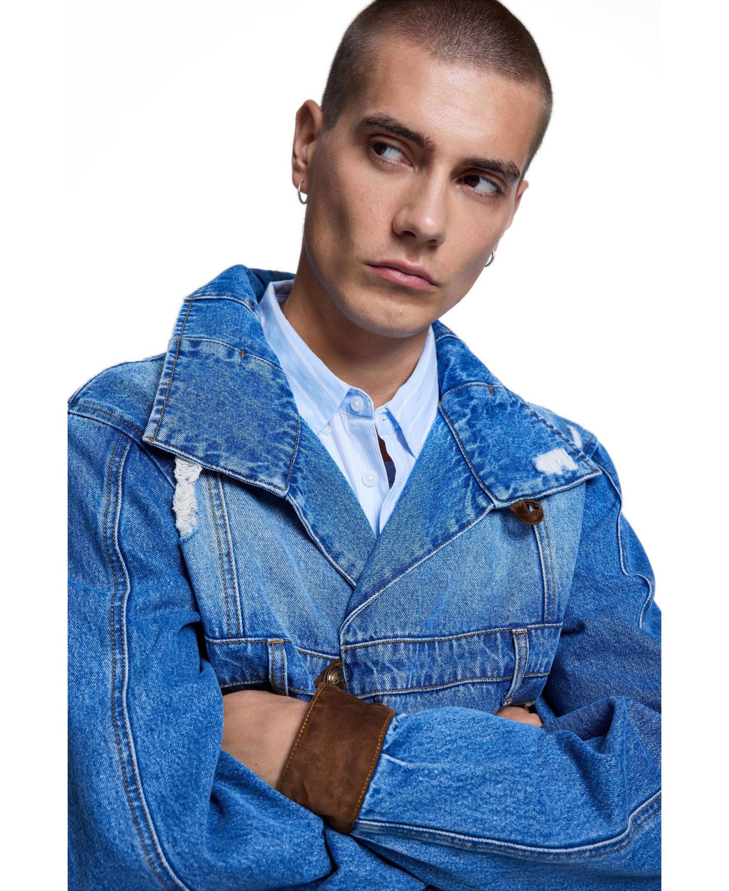 Men's Embroidered denim jacket