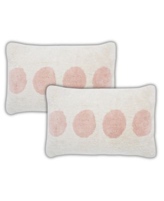 Zephyr Polka Dot Throw Pillow Covers, 14"x 24", Set of 2