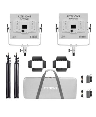 Litemons LP400Bi 36W Bi-Color LED 2-Light Panel Kit