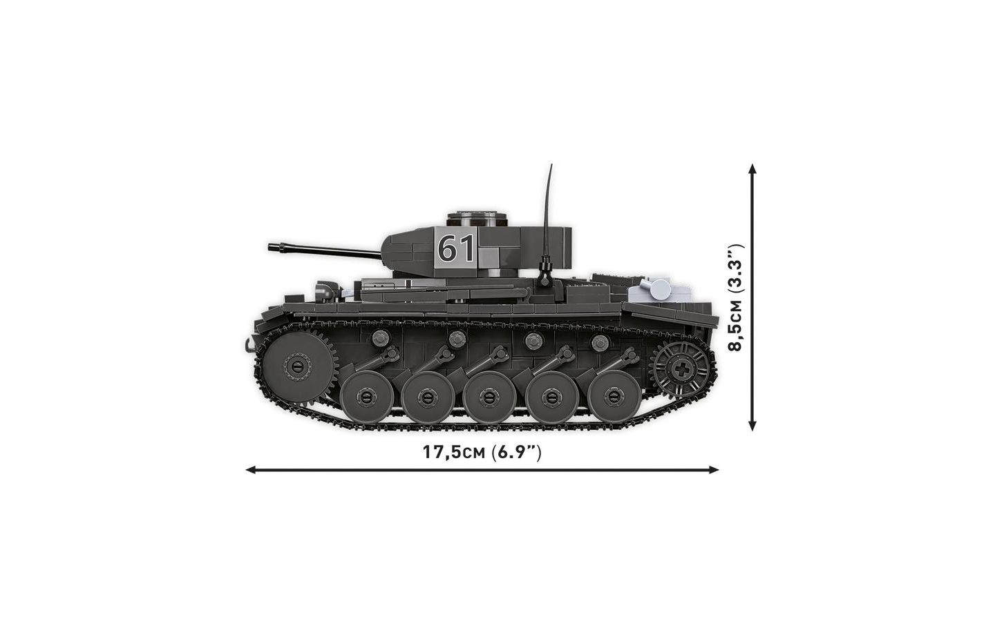 Детские майки COBI Historical Collection Wwii Panzerkampfwagen II Ausf. F Tank, 813 pieces — фото 5