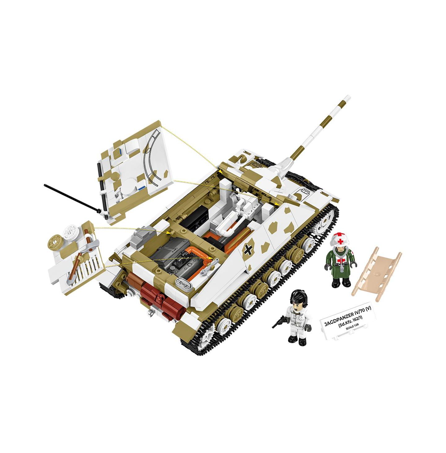Детский конструктор COBI Historical Collection Wwii Jagdpanzer IV/70 (V) (Sd.Kfz. 162/1) 1024-Piece Building Set, Ages 10+ — фото 8