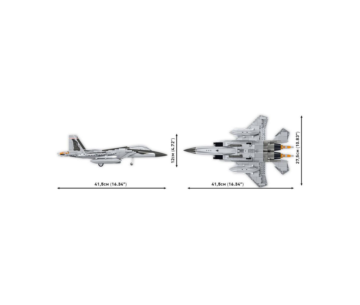 Детский конструктор COBI Armed Forces Boeing F-15EX Eagle II 1:48 Scale 739-Piece Building Set, Ages 8+ — фото 4