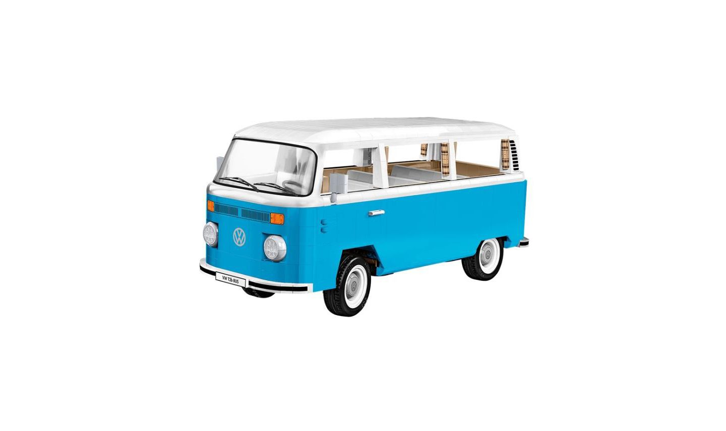 Детский конструктор COBI Young Timers Volkswagen Transporter T2B Bus 2366-Piece Building Set, Ages 11+, цвет: Синий — фото 2
