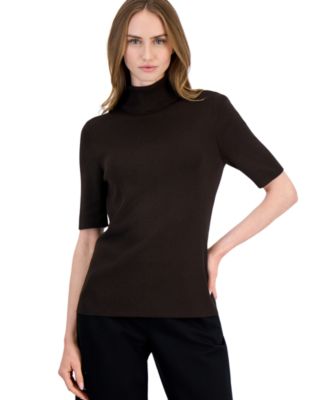 Women's Half-Sleeve Turtleneck Sweater
