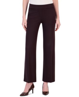 Petite Mid-Rise Wide-Leg Pants