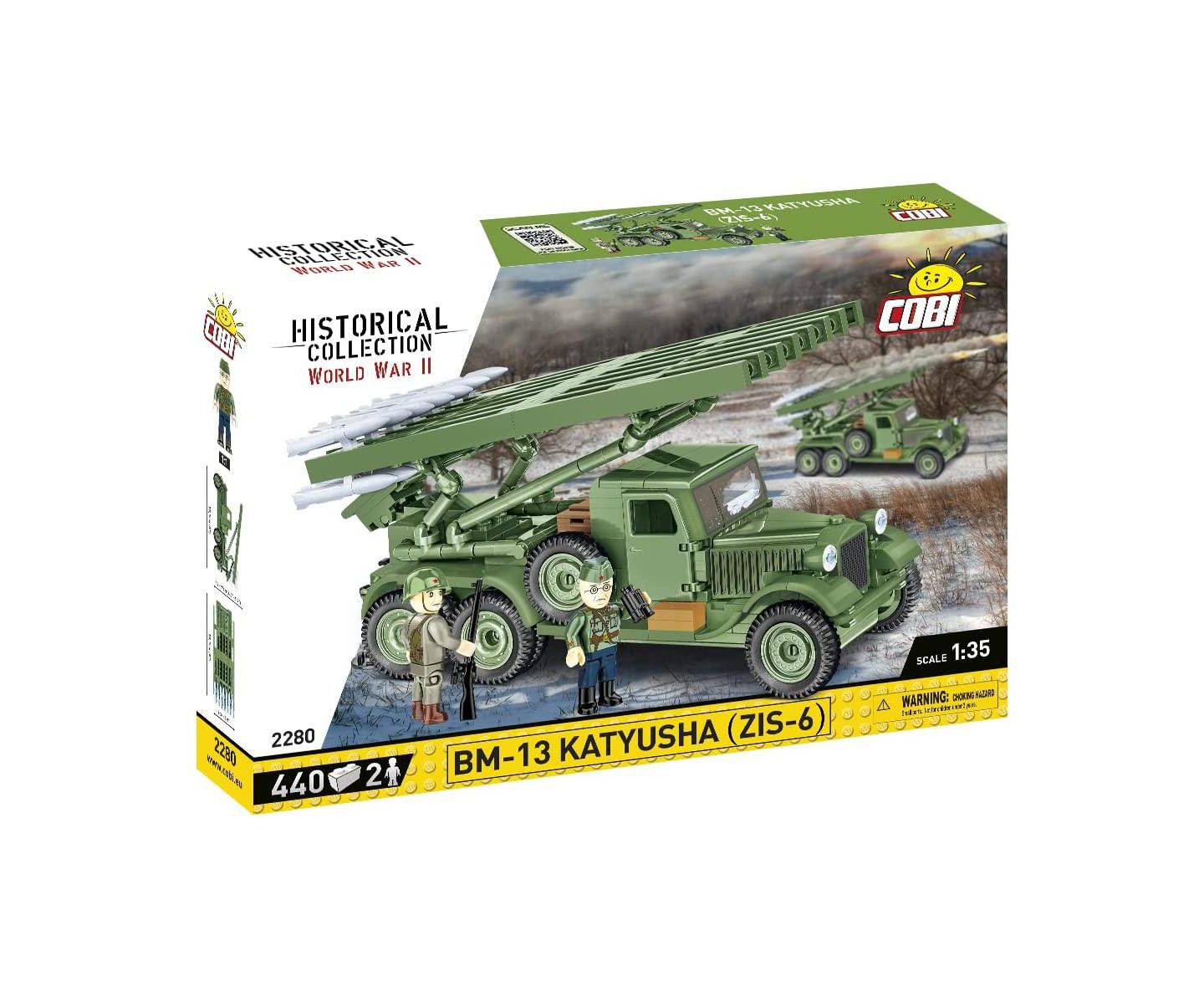 Детский конструктор COBI World War II BM-13 Katyusha (ZIS-6) 440-Piece Building Set, Ages 8+ — фото 1