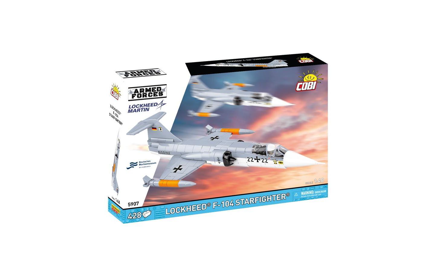Детский конструктор COBI Armed Forces Lockheed F-104 Starfighter 428-Piece Building Set, Retractable Landing Gear, Ages 8+ — фото 1