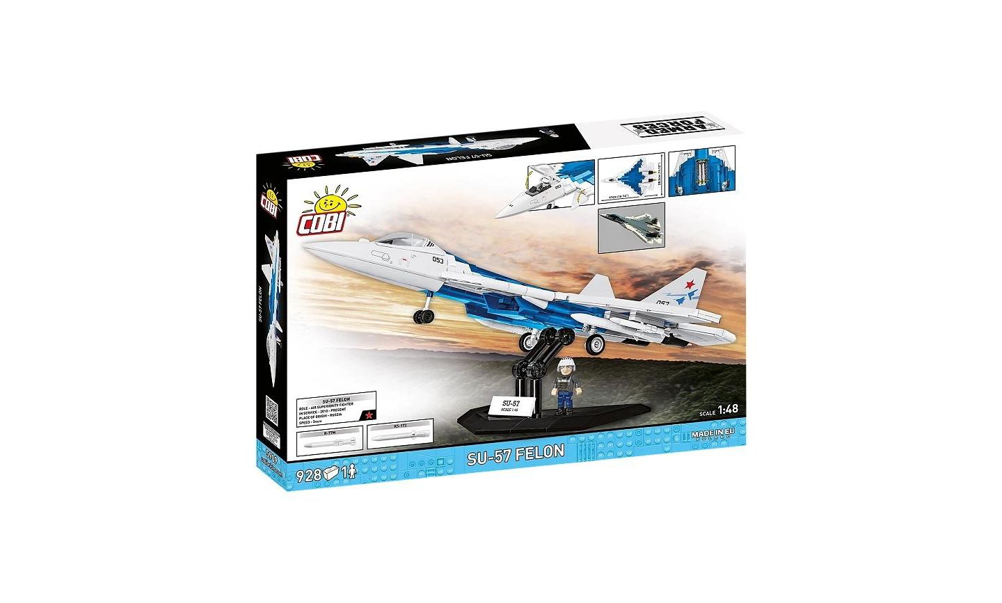 Детский конструктор COBI Armed Forces SU-57 Felon 928-Piece Building Set, Ages 9+ — фото 2