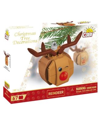 Red-Nosed Reindeer Christmas Tree Decoration 67-Piece Ornament, Ages 5+