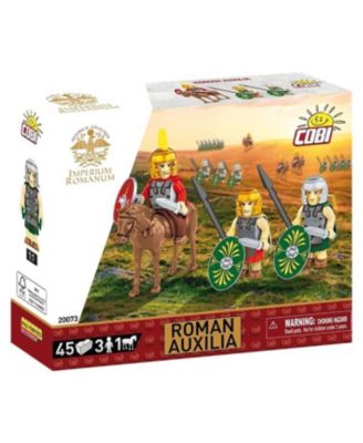 Roman Imperium Collection Roman Auxilia 45-Piece 3-Figure and Horse Building Set, Ages 5+