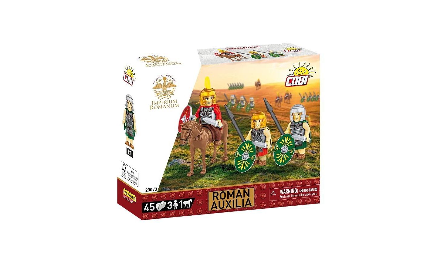 Детский конструктор COBI Roman Imperium Collection Roman Auxilia 45-Piece 3-Figure and Horse Building Set, Ages 5+ — фото 1