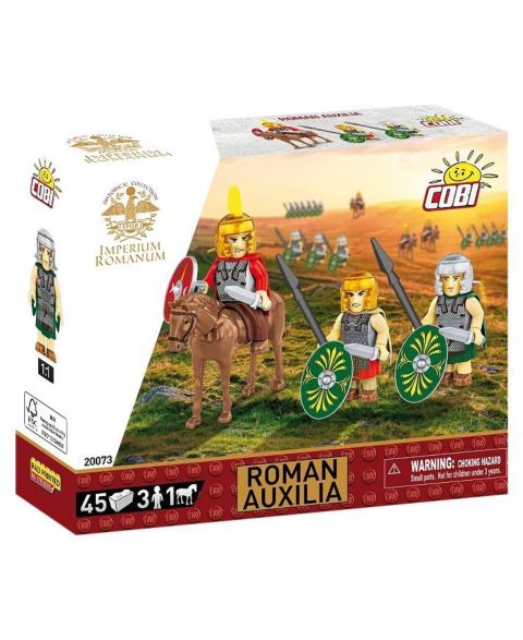 Детский конструктор COBI Roman Imperium Collection Roman Auxilia 45-Piece 3-Figure and Horse Building Set, Ages 5+