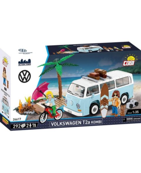Детский конструктор COBI Volkswagen Action Town T2a Kombi 292-Piece Building Set, Ages 8+